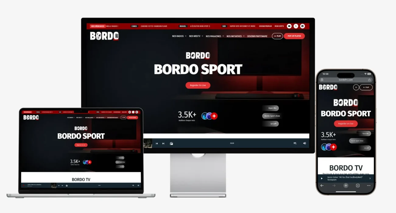 site web bordo fm - bordo media group