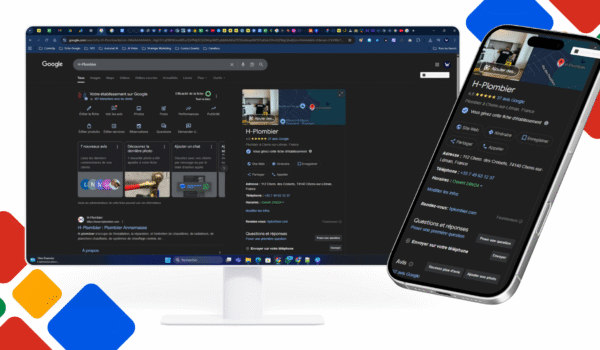Validation et optimisation de la fiche Google – H-Plombier