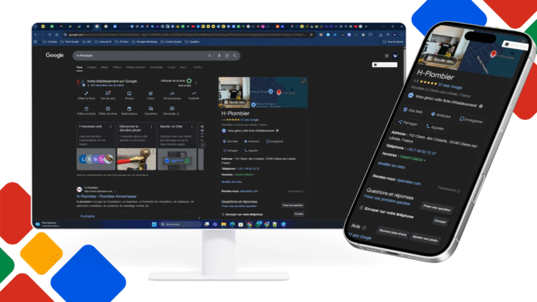 Validation et optimisation de la fiche Google – H-Plombier